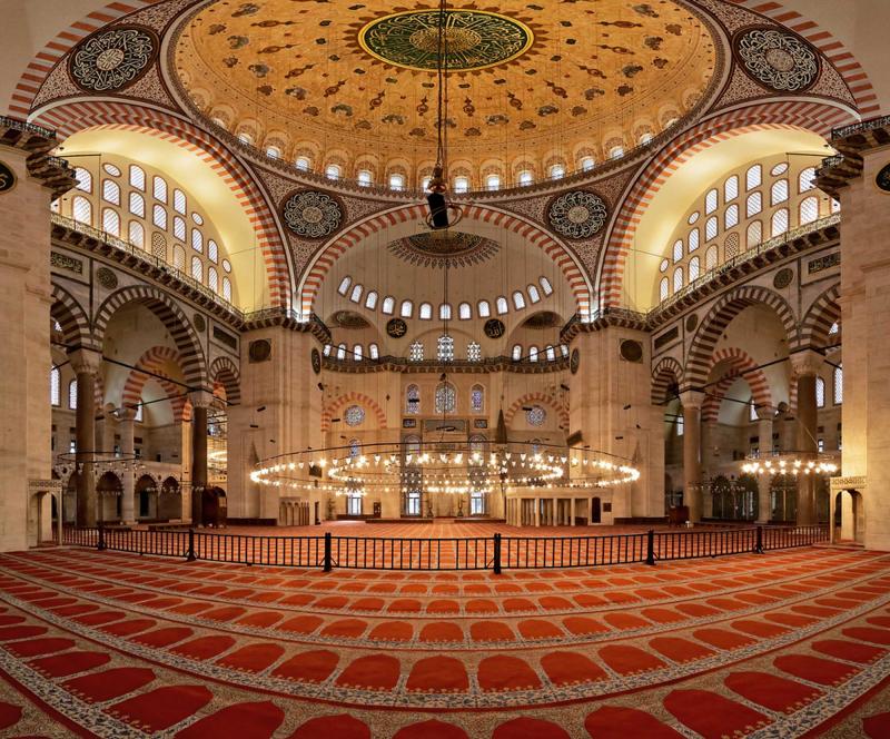 turkey-istanbul-suleymaniye-تركيا-اسطنبول-السليمانية-مسجد-الداخلية